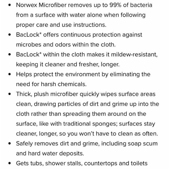 Norwex Bathroom Scrub Mitt NWOT - Picture 11 of 13